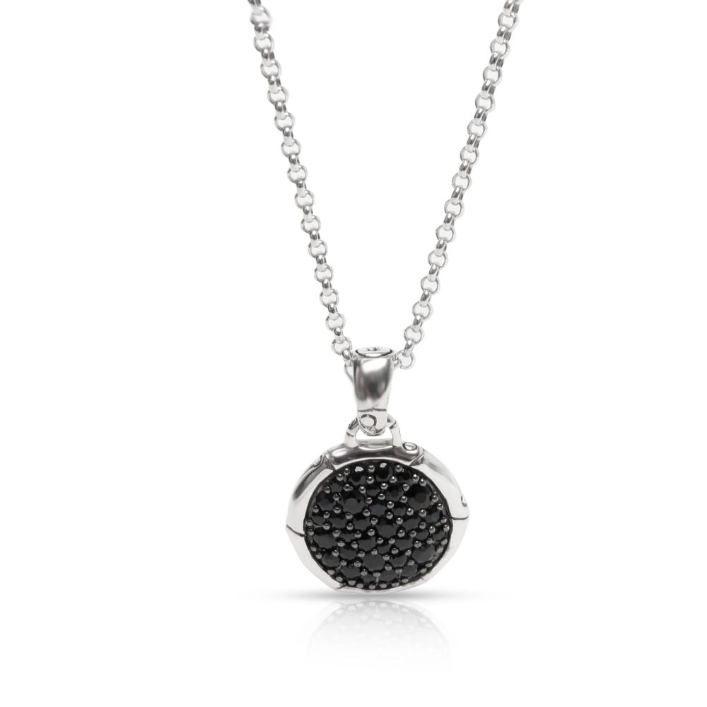 John Hardy Bamboo Black Sapphire Necklace in Sterling Silver